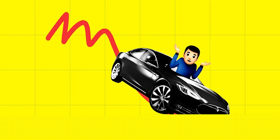 Tesla's stock is down for the ninth week in a row. BI readers got an early signal trouble was coming.