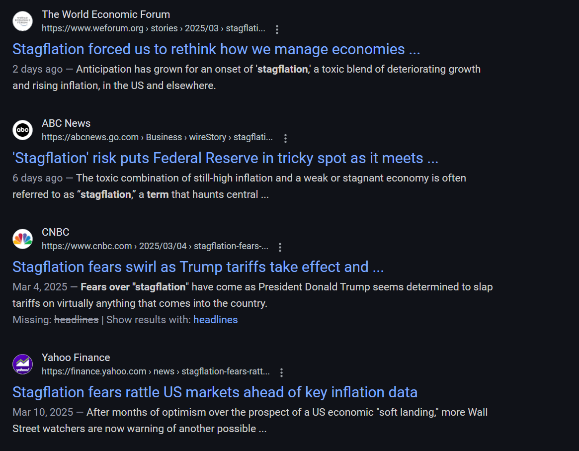 Stagflation Panic: A Misdiagosed Media Spin?