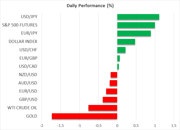 Wall Street Whipsaws on Data and Trade Headlines, Yen Slides After BoJ