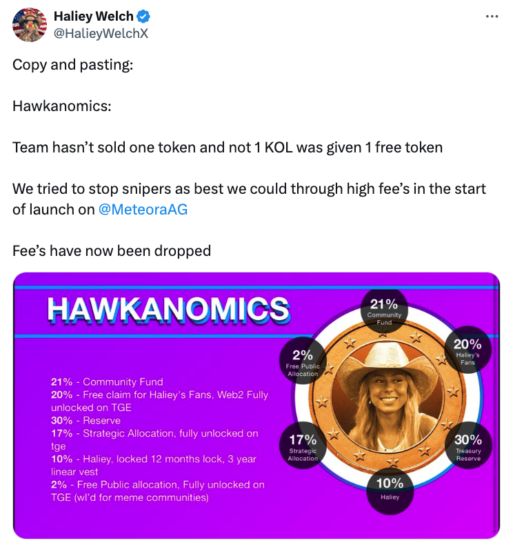 ‘Hawk tuah girl’ Haliey Welch says FBI probed her ‘memecoin disaster’