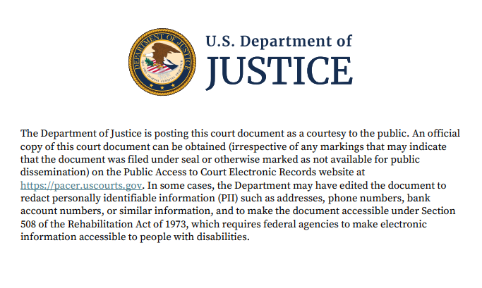 US DOJ seizes $24M in crypto from accused Qakbot malware developer
